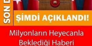 Cumhurbaşkanı Erdoğan Az Önce Duyurdu…